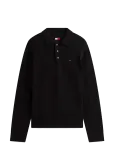 Tommy Jeans - Tjm Slim Essential Polo Swtr Ext - Pikkade varrukatega kootud polos&auml;rgid - XL