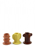 Serax - Candle Holder 02 Glazed Molly Set/3 - K&uuml;&uuml;nlajalad - ONE SIZE