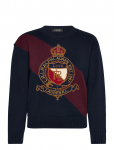 Lauren Ralph Lauren - Color-Blocked Crest Cotton Sweater - Džemprid - XL