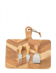 Dorre - Ollie Cheese Board Herringbone Pattern Fsc Acacia 3 Cheese Tools Width 29 Cm - L&otilde;ikelauad - ONE SIZE
