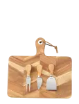 Dorre - Ollie Cheese Board Herringbone Pattern Fsc Acacia 3 Cheese Tools Width 29 Cm - L&otilde;ikelauad - ONE SIZE