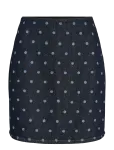 Vila - Vipal Hw Dot Short Denim Skirt - L&uuml;hikesed seelikud - 44