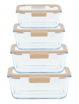 Pebbly - Pebbly 5 Pcs Set : 4 Rectangular Boxes & Air Vacuum Pump - Kastid ja konteinerid - ONE SIZE