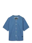 Mads N&oslash;rgaard - Striped Denim Paradise Shirt - L&uuml;hikeste varrukatega s&auml;rgid - M