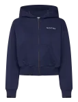 Sporty & Rich - Eden Crest Embroidered Cropped Zip Hoodie - Kapuutsiga pusad - XL