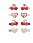 Mimi & Lula - 8 Hair Clips - Mini Red Cherries Mon Cheri - Juukseklambrid - ONE SIZE