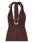 Bardot - Cavarly Linen Halter Top - Peotopid - 42