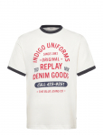 Replay - T-Shirt Regular - L&uuml;hikeste varrukatega - M