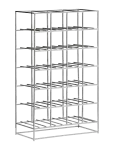 House Doctor - Wine Rack, Hd24, Silver Finish - Riiulid - 20X41X67CM