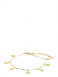 Timi Of Sweden - Liv - Coin Charm Bracelet Stainless Steel - K&auml;eketid - ONE SIZE 17 cm