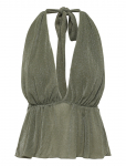 Gina Tricot - Glitter Halterneck Top - Varrukateta - XL