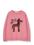 THE ANIMALS OBSERVATORY - Gollie Kid Sweater Soft Brown - Pulloverid - 98