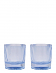 Here's How - Glas Lowball The Scout - Set Om 2- Bl&aring; - Viski- ja konjakiklaasid - ONE SIZE