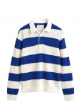 Gant - Striped Cotton Merino Rugger - Pikkade varrukatega kootud polos&auml;rgid - L