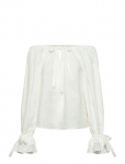 Sleeper - Cha-Cha Lounge Blouse In White - Pikkade varrukatega - XS/S