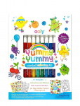 Ooly - Scented Markers And Colouring Book - Yummy Yummy - K&auml;sit&ouml;&ouml;komplektid - ONE SIZE