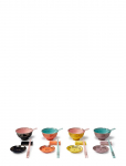 POLSPOTTEN - Asian Grandpa Set 4 - Lauan&otilde;ude komplektid - BOWL:L12X W12X H6.3CM<BR/>SPOON:L14X W4.5X H3CM<BR/>CHOPSTICK HOLDER:L8X W3.5X H1.8CM<BR/>SOY SAUCER