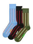 Happy Socks - 3-Pack Vertical Stripe Socks - Tavalised sokid - 36-40
