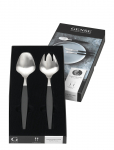 Gense - Salatbestik Focus De Luxe 26,8 Cm Sort/Mat 2 Pcs Set - Salatin&otilde;ud - L26.8CM