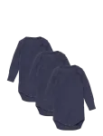 Copenhagen Colors - 3 Pack Rib Jersey Long Sleeve Body - Pikkade varrukatega - 62