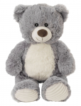 Teddykompaniet - Valle, Grey, Small - Muusikaga pl&uuml;&uuml;sist m&auml;nguasjad - 45 cm