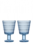 Iittala - Kastehelmi Univ. Glass 26Cl Aqua 2Pcs - Valge veini klaasid - 26 CL