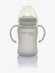 Everyday Baby - Glass Sippy Cup Healthy + Quiet Grey - Lutipudelid - 150 ml