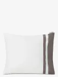Lexington Home - Hotel Sateen White/Charcoal Contrast Pillowcase - Padjap&uuml;&uuml;rid - 65X65CM x 65