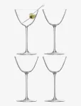 LSA International - Borough Martini Glass Set 4 - Kokteiliklaasid - 19.5 CL