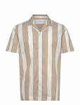 Lindbergh - Striped Linen/Cotton Shirt S/S - L&uuml;hikeste varrukatega - XXXL
