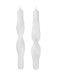 Broste Copenhagen - Twist Taper Candle - Sammask&uuml;&uuml;nlad - H:23CM