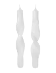 Broste Copenhagen - Twist Taper Candle - Sammask&uuml;&uuml;nlad - H:23CM