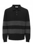 ONLY & SONS - Onshope Rlx  Ls Polo Knit Life - Pikkade varrukatega - XL