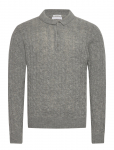Lindbergh - Lambswool L/S Button Polo - Pikkade varrukatega kootud polos&auml;rgid - M