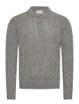 Lindbergh - Lambswool L/S Button Polo - Pikkade varrukatega kootud polos&auml;rgid - M