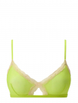 Understatement Underwear - Mesh Lace Trim Triangle Bralette - Braletid - XXL