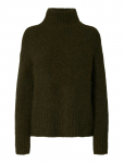 Selected - Slwgabriella Ls Knit High Neck Noos - K&otilde;rge kaelusega - XXL