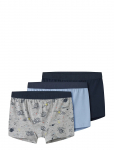 Name It - Nkmboxer 3P Grey Space Noos - Aluspesukomplektid - 134-140