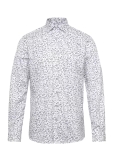 Lindbergh Black - 1927: Aop Shirt Wf L/S - Mustriga s&auml;rgid - XXL