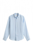 Gant - Reg Linen Stripe Shirt - Linased s&auml;rgid - XXXL