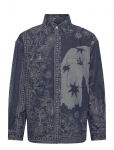 Scotch & Soda - Denim Jacquard Overshirt - Teksas&auml;rgid - XL