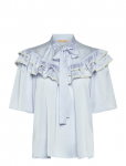Stella Nova - Loose Blouse With Frills - L&uuml;hikeste varrukatega - 34