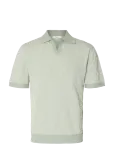Selected - Slhmilas Ss Knit Relaxed Color Open Polo - L&uuml;hikeste varrukatega kootud polos&auml;rgid - L