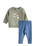 Lindex - Set With Sweatshirt And Leggings - Komplektid pikkade varrukatega T-s&auml;rgiga - 80