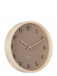 KARLSSON - Wall Clock Nervadura Small Soft Brown W. Light Wood - Seinakellad - &Oslash; 22 CM