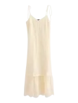 Lindex - Midi Slip Dress With Lace Detail - Vabalt langevad kleidid - L