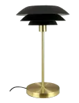 Dyberg Larsen - Dl31 Bordlampe - Sort/Messing - Laualambid - H:50CM