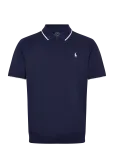 Polo Ralph Lauren - Classic Fit Stretch Mesh Zip Polo Shirt - L&uuml;hikeste varrukatega - M