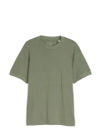 Tom Tailor - Relaxed Rib Sleeve T-Shirt - L&uuml;hikeste varrukatega - S