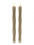 Sirius Home - Nordisk Skulptur, Sille Twist &Oslash;2X26 Cm, Light Caramel - LED-k&uuml;&uuml;nlad - ONE SIZE
